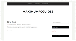 Desktop Screenshot of maximumpcguides.com